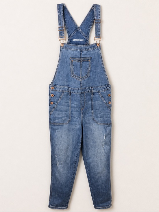 American Rag Denim - American Rag Denim Overalls Distressed Bib Jeans Size 17 (Juniors)